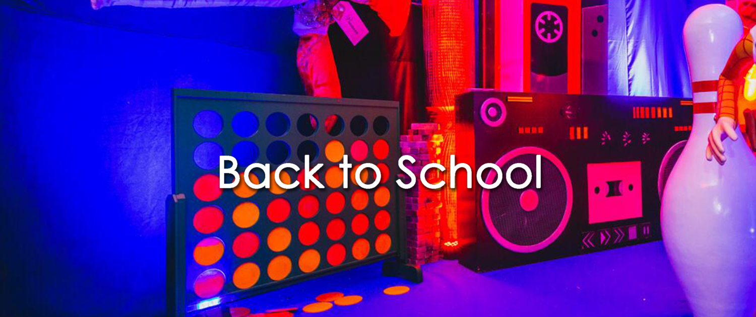 Back to school themed events parties and prop hire 3