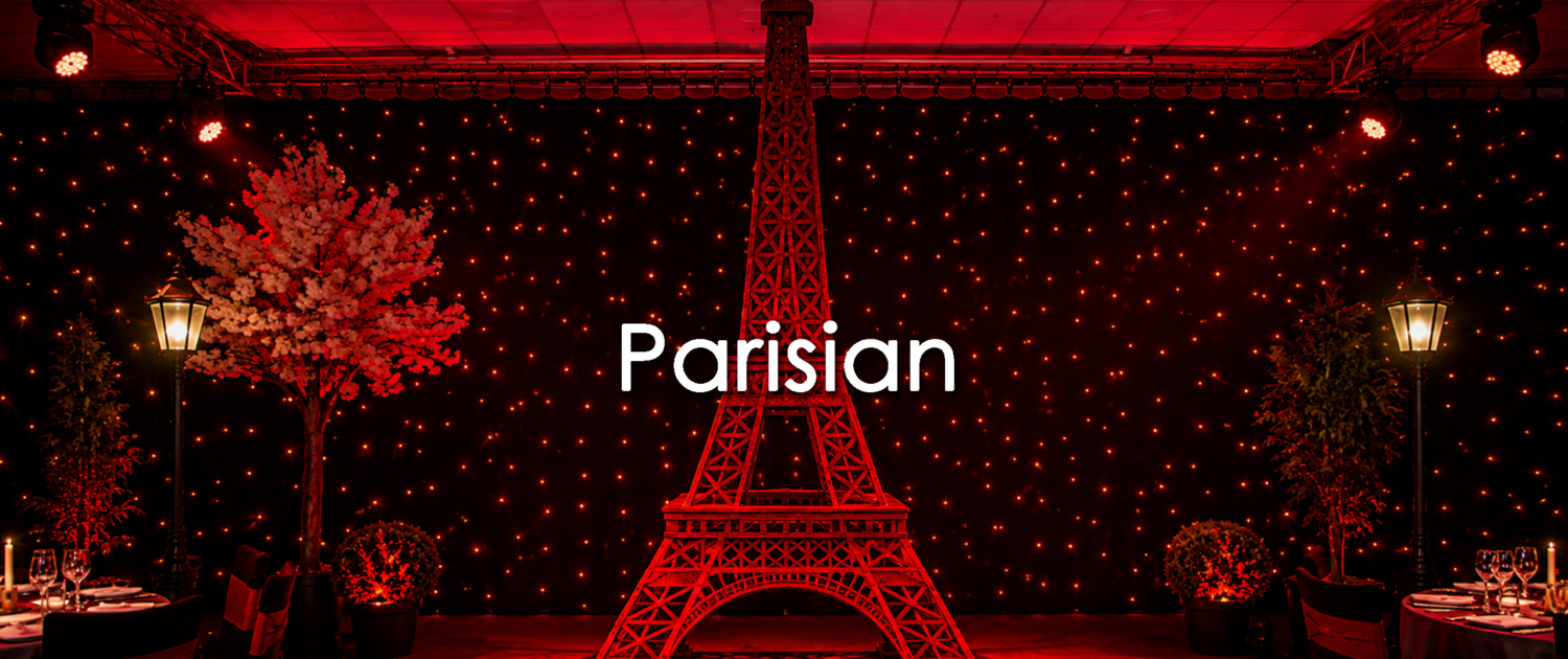 Parisian themed events and prop hire