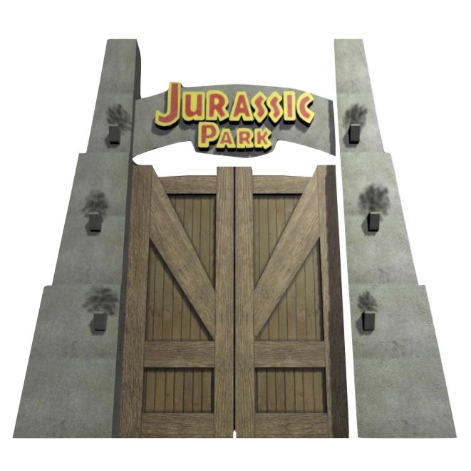 Jurassic Park Gates ICatching Everything For Events