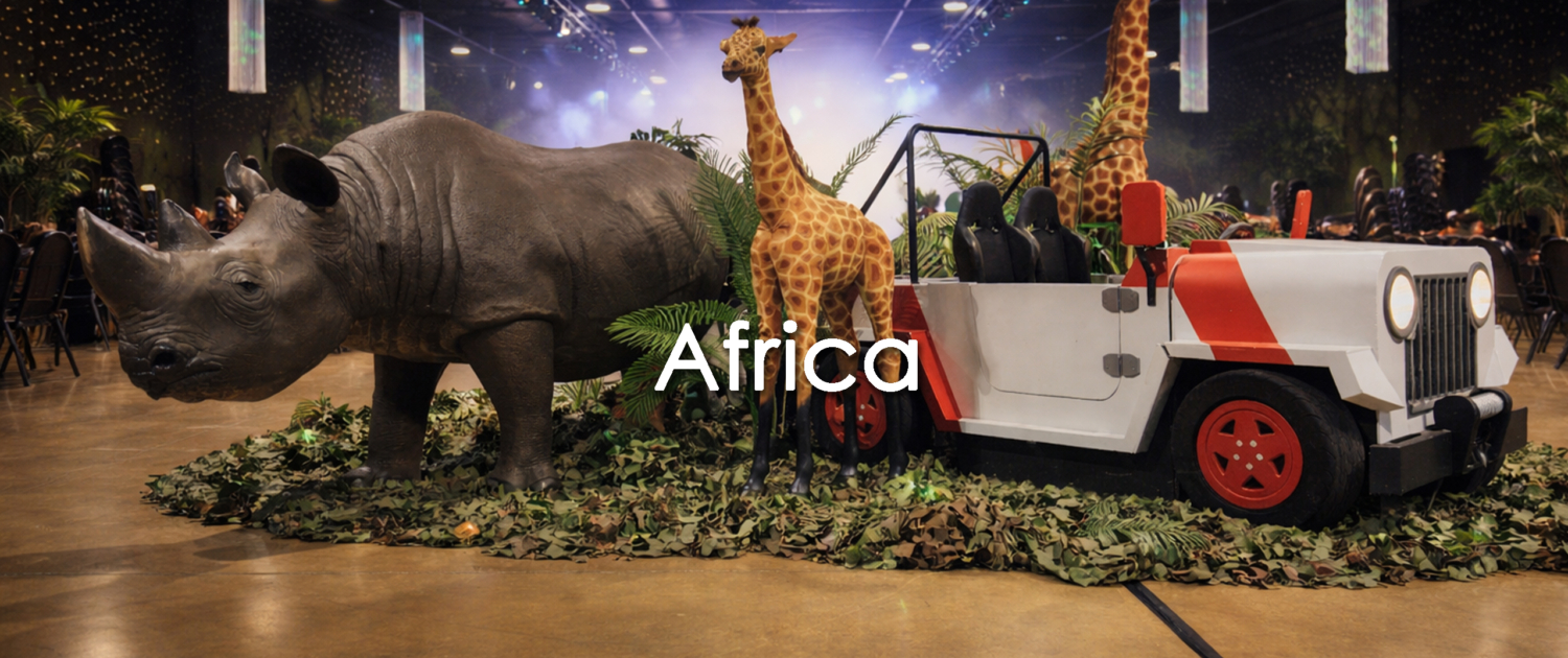 Africa themed parties events and prop hire title