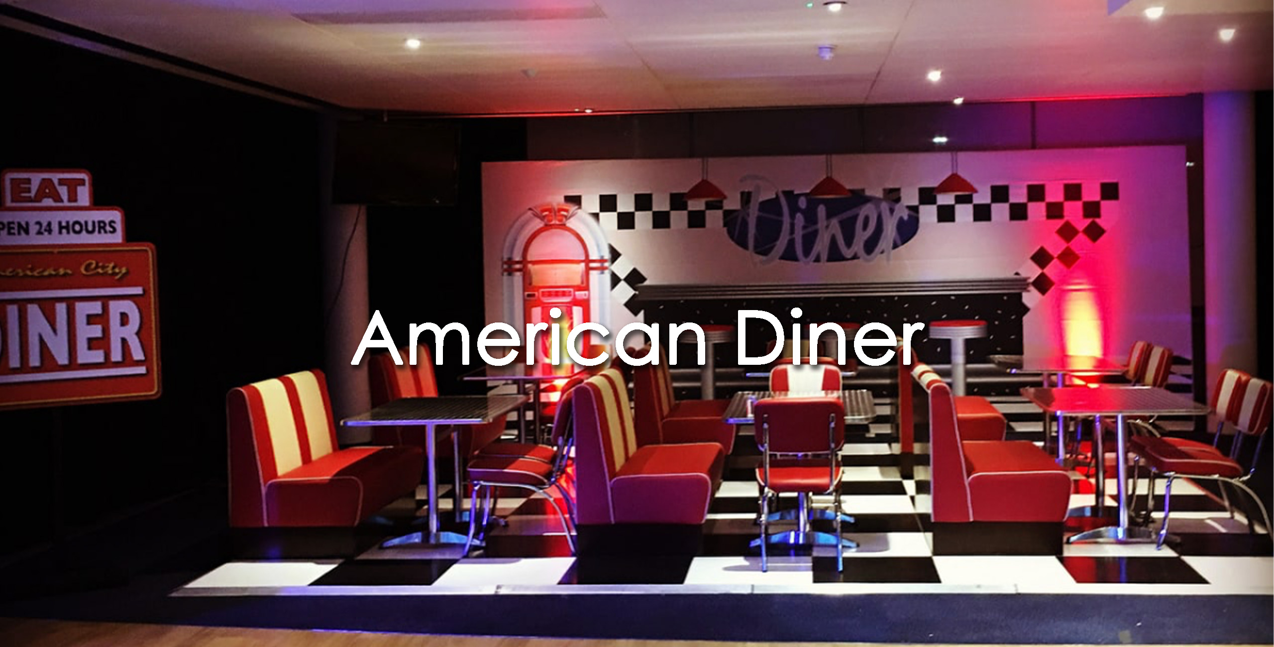 American Diner prop hire themed events