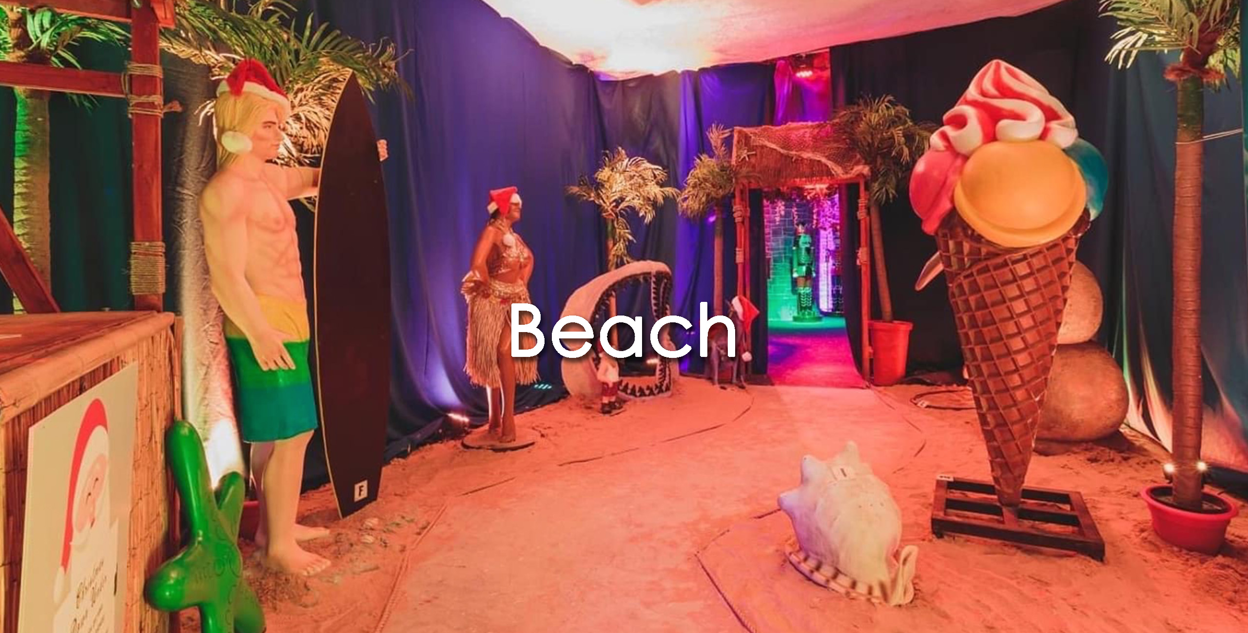 Beach prop hire themed events