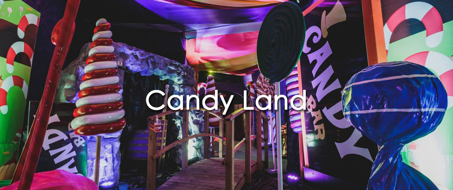 Candy Land prop hire themed events