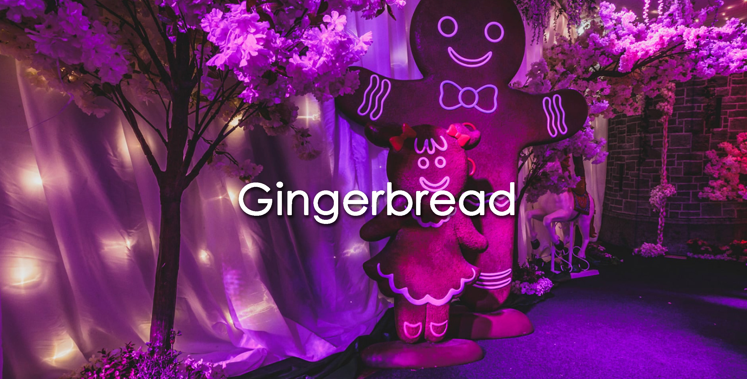 Gingerbread prop hire themed event. jpg