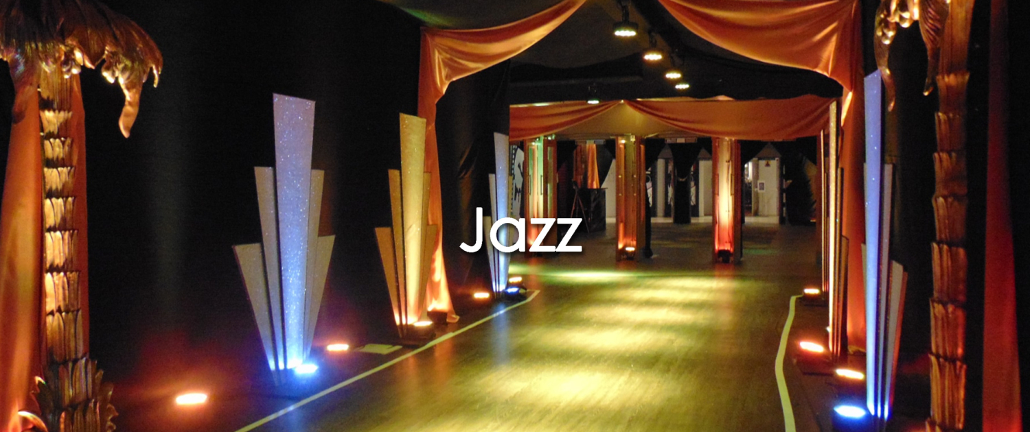Jazz prop hire themed events