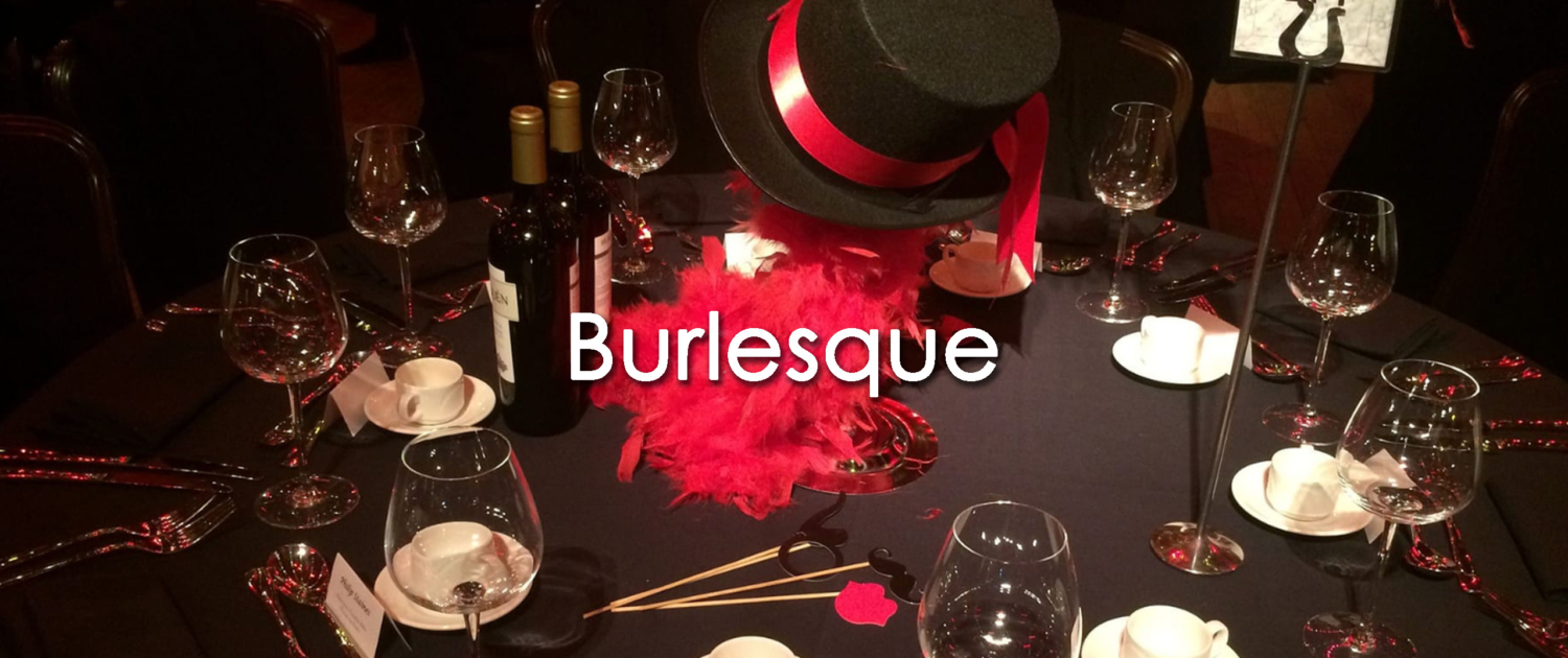 burlesque prop hire themed events