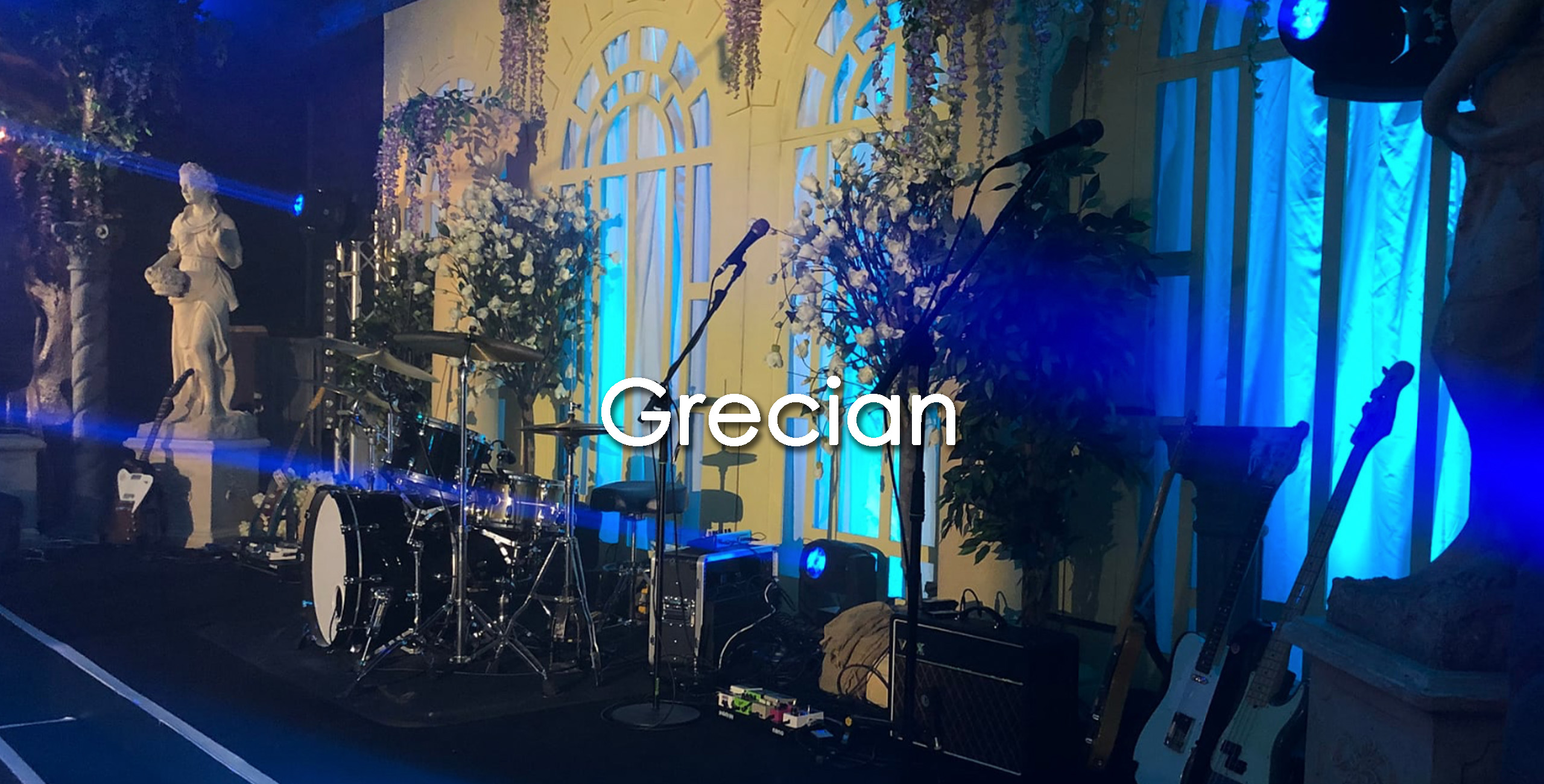 grecian prop hire themed events