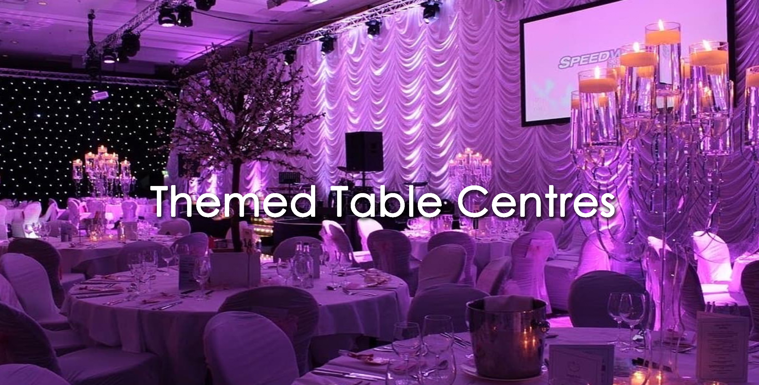 themed table centres prop hire themed events